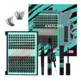 AMZGIRL LASH Midnight kit box with 144 clusters for at-home lash upgrades