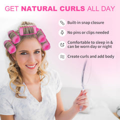 Amzpus overnight use rollers for frizz-free, heat-free results