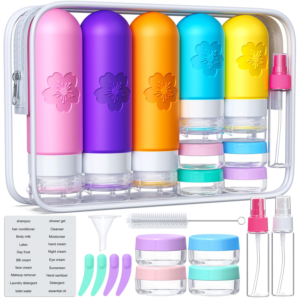 Amzrole travel-bottles-collection for organized packing on trips