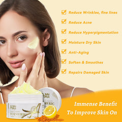 ANAI RUI crema facial vitamina C, textura cremosa para piel suave y luminosa
