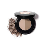 Anastasia Beverly Hills Brow Powder Duo Taupe front view demonstrates two-shade customization for natural definition.