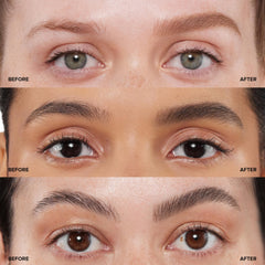 Anastasia Beverly Hills Brow Wiz Soft Brown wax formula for hair-like texture.