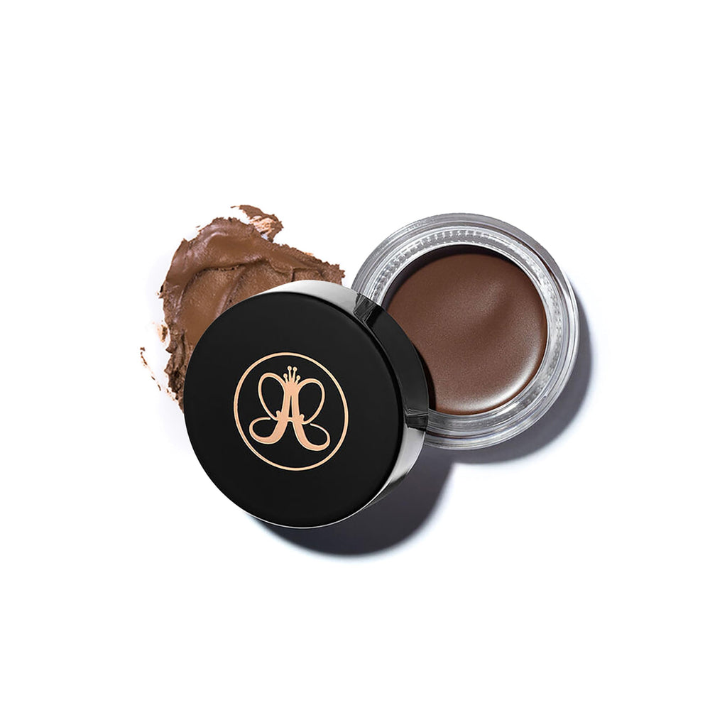 Anastasia Beverly Hills DIPBROW Pomade Auburn jar closeup for long-lasting brow color