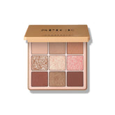Anastasia Beverly Hills Mini Spice palette close-up shows warm neutrals for daily looks.