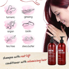 AnatoliaDaphne Biotin shampoo-conditioner packaging communicates natural formula