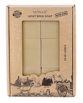 AnatoliaDaphne goat milk soap bar close-up highlighting gentle hydration for sensitive skin.