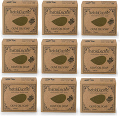 AnatoliaDaphne olive oil soap bar pack—handmade with pure olive oil for gentle cleansing.