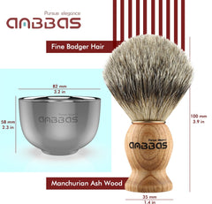 Anbbas stainless steel shaving stand keeps tools organized and dry after use