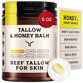 Ancestral Haven beef tallow face cream jar delivering rich hydration for all skin types.