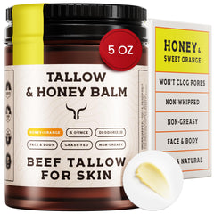 Ancestral Haven beef tallow face cream jar delivering rich hydration for all skin types.