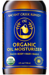 Aceite corporal Ancient Greek Remedy tras la ducha para piel suave y cómoda.