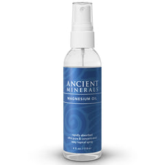 Aerosol de magnesio Ancient Minerals, vista frontal, ideal para uso diario en la piel.