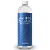 Ancient Minerals magnesium oil refill bottle front view for convenient replenishment.