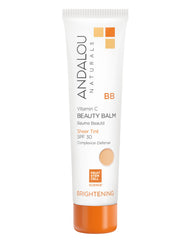 Andalou Naturals bálsamo todo-en-uno con FPS 30 para uso diario.