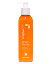 Andalou Naturals Limpiador Cremoso Limón Meyer en bote, limpieza suave.