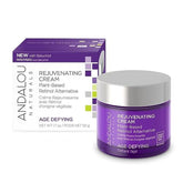 Andalou Naturals crema antienvejecimiento en botella, textura suave para piel revitalizada
