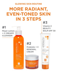 Andalou Naturals complejo de células de fruta para piel radiante.