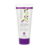 Mantequilla corporal Andalou Naturals Lavanda y Shea en frasco de 226 g para hidratación.
