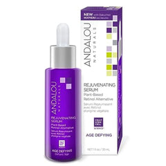 Andalou Naturals serum rejuvenecedor retinol vegetal, botella de aplicación suave
