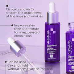 Andalou Naturals serum textura cremosa lista para aplicar en rostro