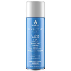Andis Cool Care Plus blades aerosol can for cleaning, lubricating, and cooling during grooming.