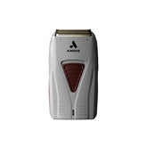 Andis TS-1 Pro Foil shaver head close-up with titanium foil for sensitive skin.