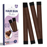 Andlane bun maker donut brown pack 2 for quick, secure sock buns.