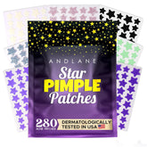 Andlane parches estrella color negro: cobertura discreta para imperfecciones y control de grasa.