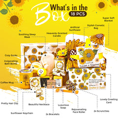 Andlane sunflower gift box packaging highlights premium presentation for a memorable unboxing experience.