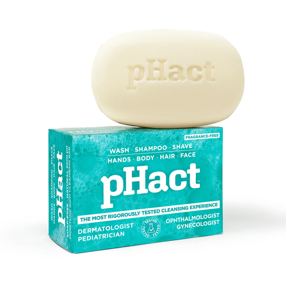 ANDREW LESSMAN pHact bar with mild lather for gentle cleansing
