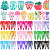 Anezus 80-piece hair clips in assorted colors, 2-inch size, for versatile styling