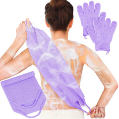 Guante exfoliante Anezus para espalda mejora la limpieza y suaviza la piel.