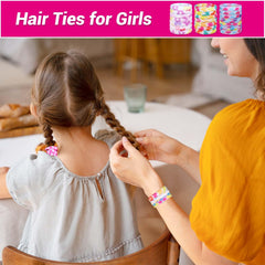 Anezus soft no-damage elastic hair ties protect hair from snagging