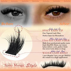 Anforlin feathered softness lashes with 0.05mm bands feel incredibly light.