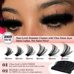 Anforlin upgraded plant fiber material offers soft feel and lasting lash shape.