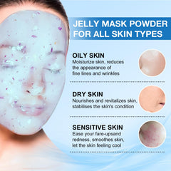Angeland Jelly Mask aplicación-frente, cuidado profesional para la piel.
