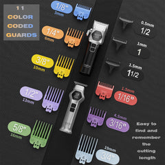 ANGFAN 5‑speed brushless motor maintains steady power across thick or fine hair.