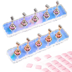 ANGNYA aurora nail base displays vibrant color shift for nail art inspiration.