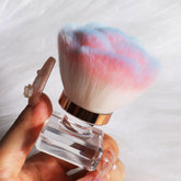 ANGNYA nail dust brush pink rose head for precise cleaning around nails