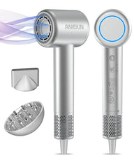 ANIEKIN hair dryer front view shows sleek design for fast home drying