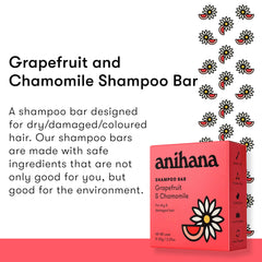 ANIHANA barra champú muestra hidratación ligera para cabello suave y renovado.