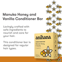 ANIHANA miel-manuka: brillo natural para el cabello.
