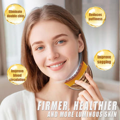 ANKEVIN Lymphatic Contour Face Brush sculpting chin and jawline naturally