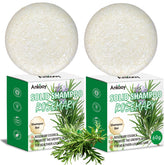 ANKOOY rosemary shampoo bar 2-pack for thinning hair, natural cleansing and scalp balance.