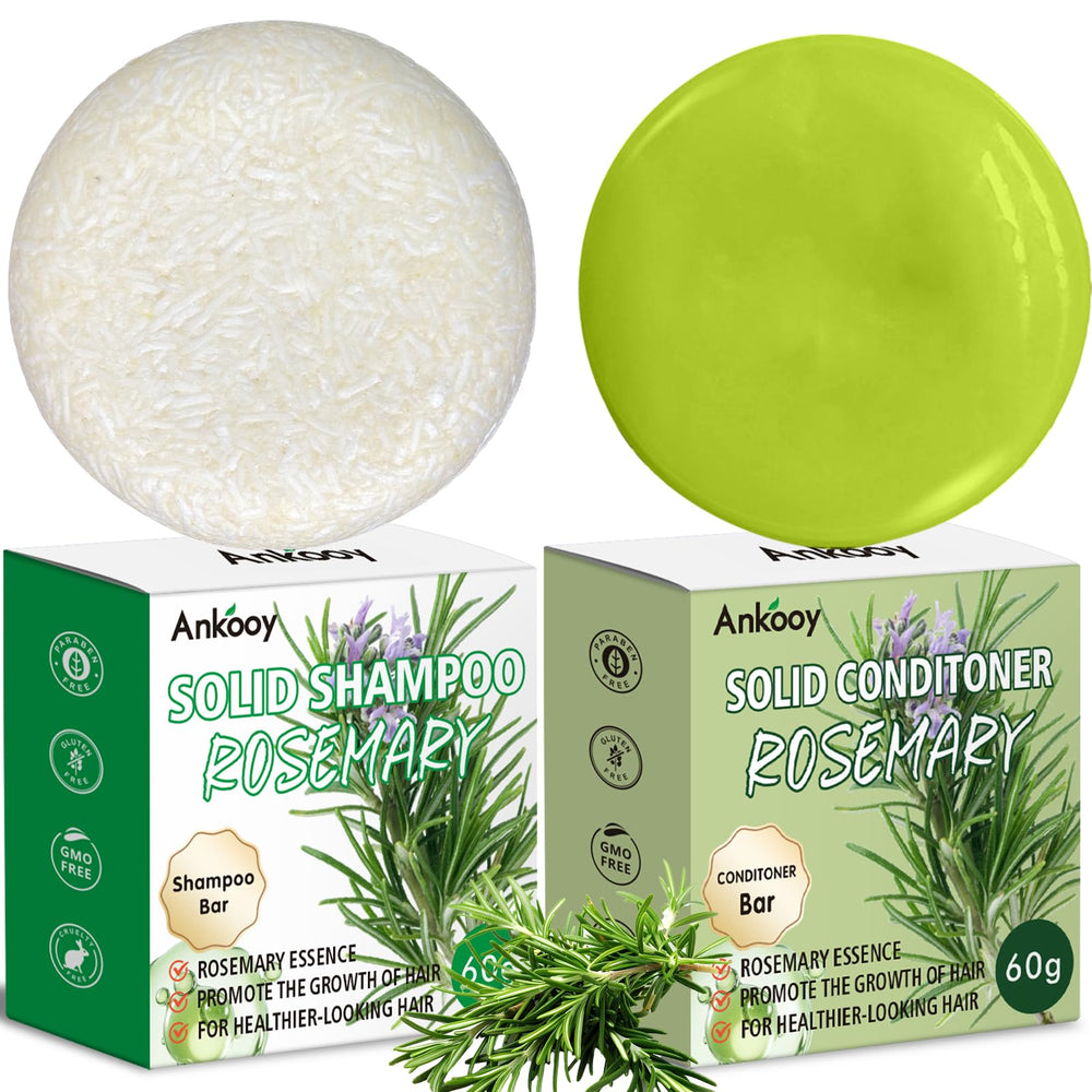 ANKOOY set champú-bar romero: cuidado sin plástico para el cabello.