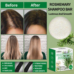 ANKOOY shampoo bar for thinning hair demonstrates added body and volume.