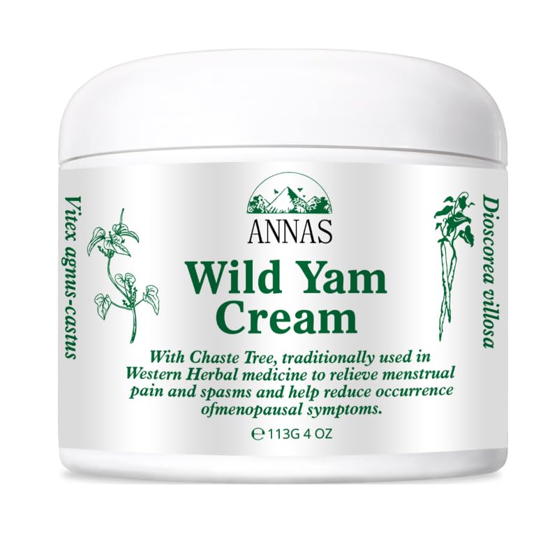 ANNAS Wild Yam Cream – bote crema con textura cremosa para piel sensible.