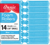 Annie foam hair rollers 5/8 inch blue pack for heatless, defined curls