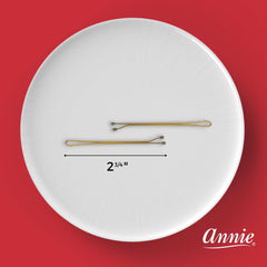 Annie horquillas rodillo bronce construcción resistente para fijar rizos grandes.