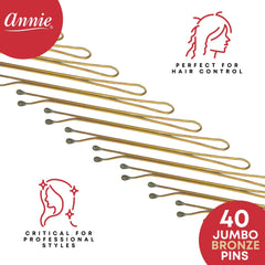 Annie horquillas rodillo bronce extremos bola para deslizamiento suave.